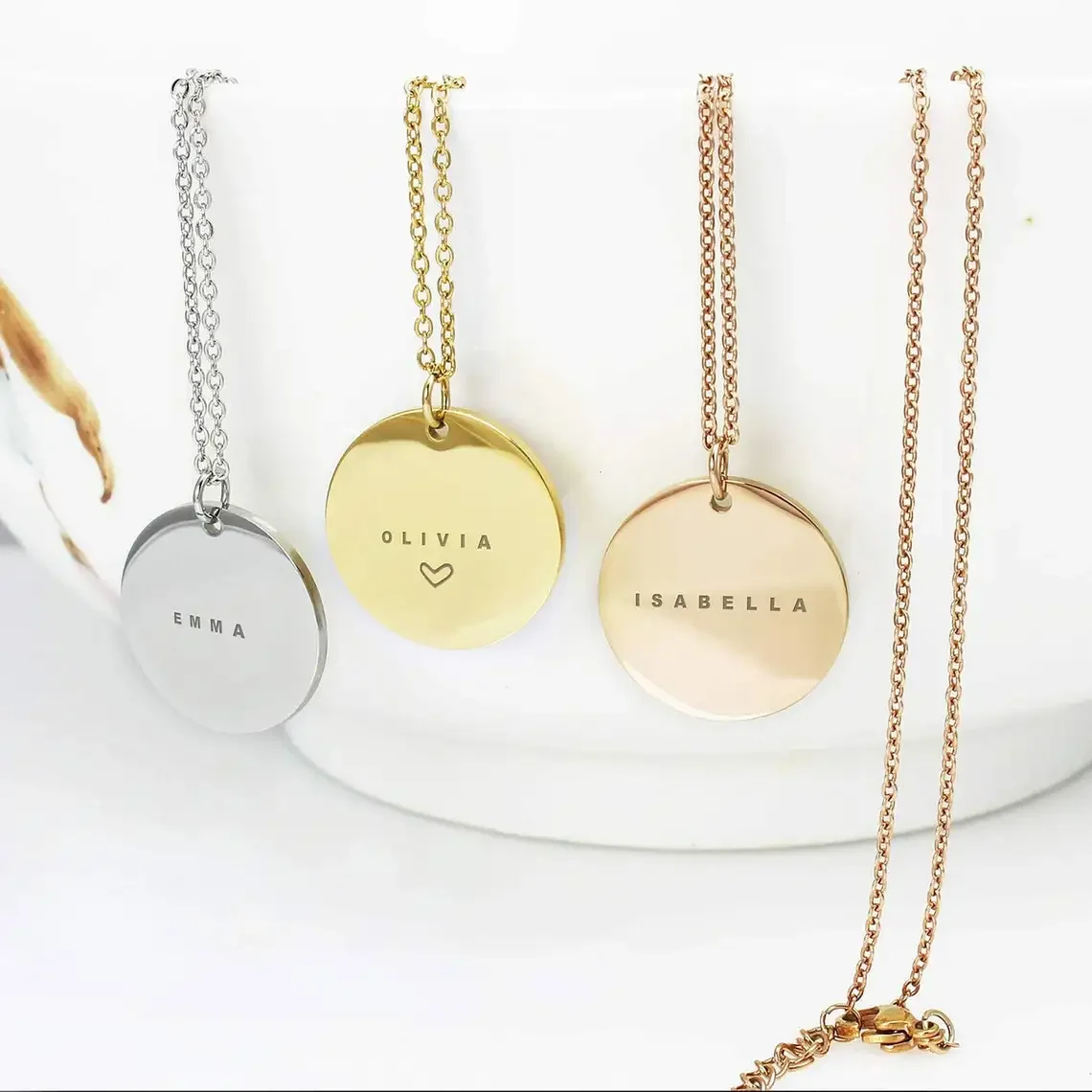 Круглый кулон из нержавеющей с – обзор и цена Birth Flower Necklace