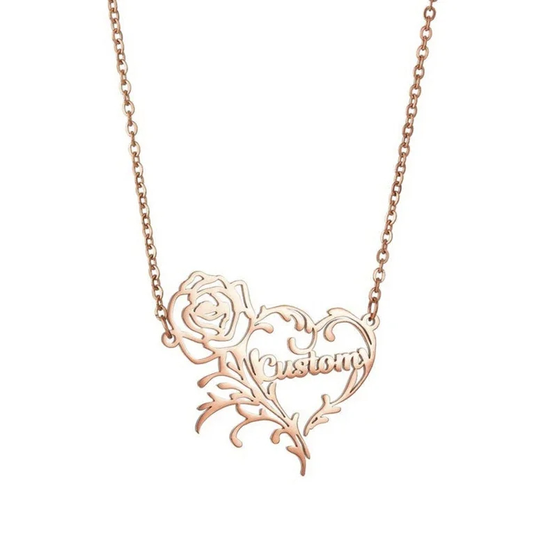 Ожерелье с подвеской в виде ро – обзор и цена Birth Flower Necklace