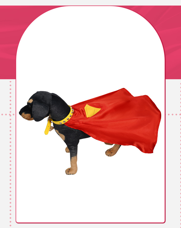 Красный костюм-накидка Крипто  – обзор и цена Pet Portrait Custom
